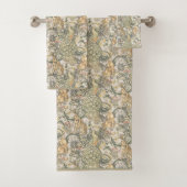 William * Morris Rabbit Wolf Peacockオル離れズタオル バスタオルセット (インサイチュ)