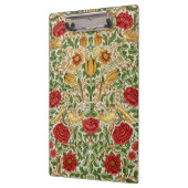 William Morris Rose & Birds Chintz Red クリップボード (左)