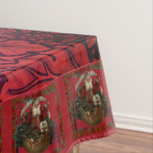 William * Morris Santa Claus Cranberry Red テーブルクロス (インサイチュ)