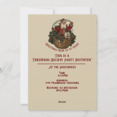 William * Morris Santa Claus Rich Red シーズンカード (裏面)