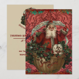 William * Morris Santa Claus Rich Red シーズンカード