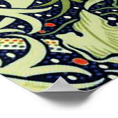 William Morris Seaweed Antique Flower ポスター (角)