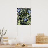 William Morris Seaweed Antique Flower ポスター (キッチン)