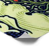William Morris Seaweed Antique Flower ポスター (角)