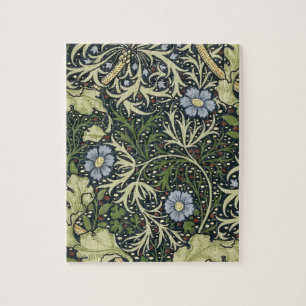 William Morris Seaweed Pattern Floral Vintage Art ジグソーパズル