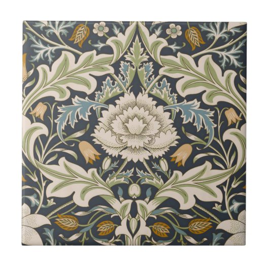 William Morris Severn Floral Pattern Classic タイル (正面)