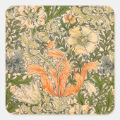 William Morris Spring Compton Flower Festival スクエアシール (正面)