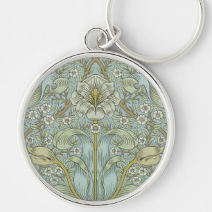 William Morris Spring Thicket Classic Pattern キーホルダー