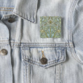 William Morris Spring Thicket Classic Pattern 缶バッジ (インサイチュ)