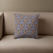 William * Morris St Jamesブルーブラウンピーチ クッション
