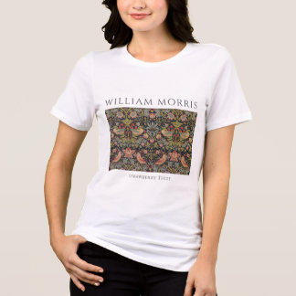 William Morris Strawberry Thief女性用Tシャツ トライブレンドTシャツ