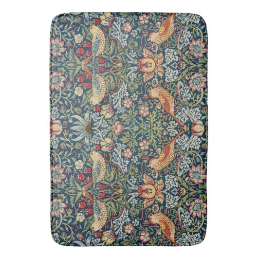 William Morris Strawberry Thief  バスマット (正面縦)