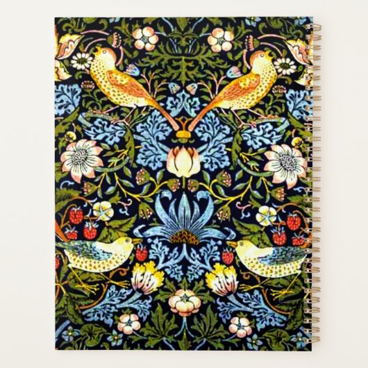 William Morris, Strawberry Thief プランナー手帳 (裏面)