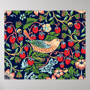 William Morris Strawberry Thief ポスター