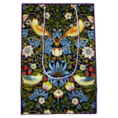 William Morris - Strawberry Thief ミディアムペーパーバッグ (裏面)