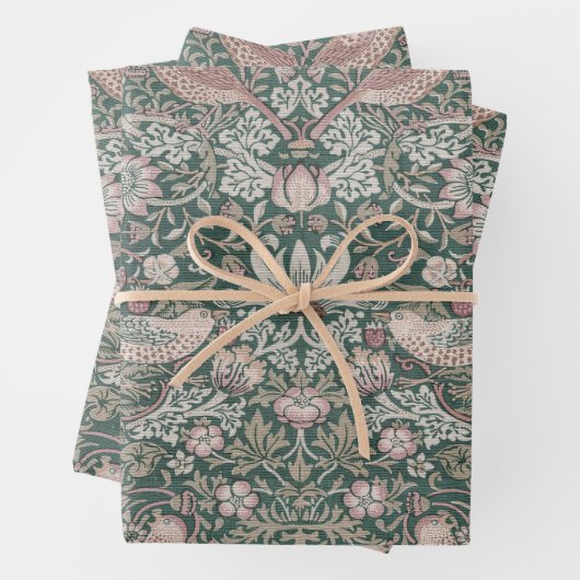 William Morris, Strawberry Thief ラッピングペーパーシート (インサイチュ)