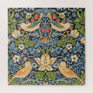William Morris Strawberry Thief Floral Pattern ジグソーパズル