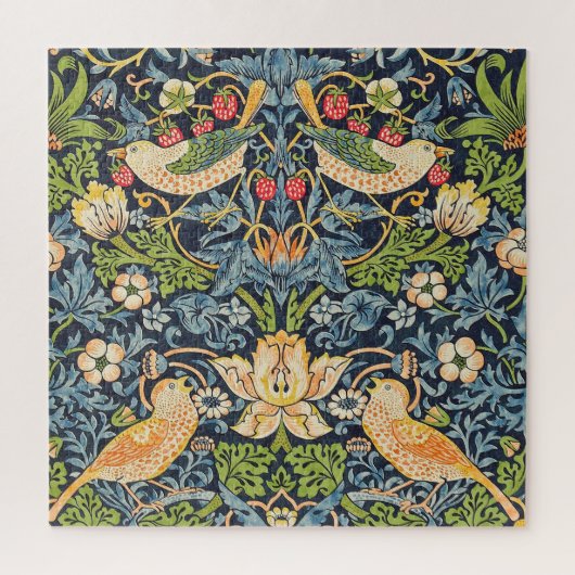 William Morris Strawberry Thief Floral Pattern ジグソーパズル (縦)