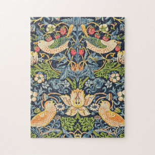 William Morris Strawberry Thief Floral Pattern ジグソーパズル