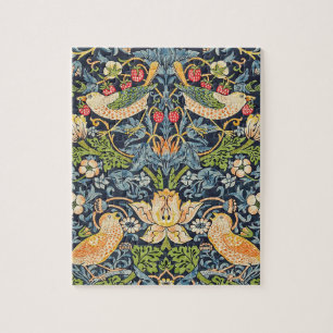William Morris Strawberry Thief Floral Pattern ジグソーパズル