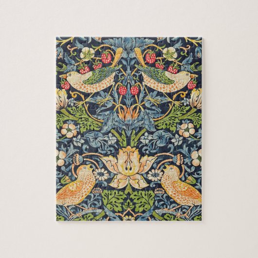 William Morris Strawberry Thief Floral Pattern ジグソーパズル (縦)