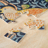 William Morris Strawberry Thief Floral Pattern ジグソーパズル (側面)