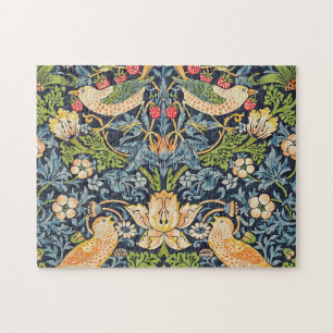 William Morris Strawberry Thief Floral Pattern ジグソーパズル