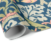 William Morris Strawberry Thief Floral Pattern ラッピングペーパー (ロールコーナー)