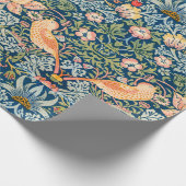 William Morris Strawberry Thief Floral Pattern ラッピングペーパー (角)