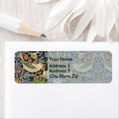 William Morris - Strawberry Thief Floral Pattern ラベル (インサイチュ)