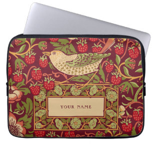 William Morris Strawberry Thief Laptop Sleeve ラップトップスリーブ