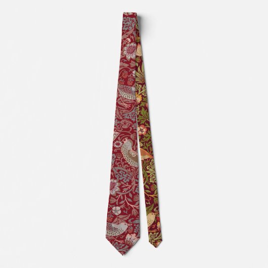 William Morris Strawberry Thief Neck Tie ネクタイ (正面)