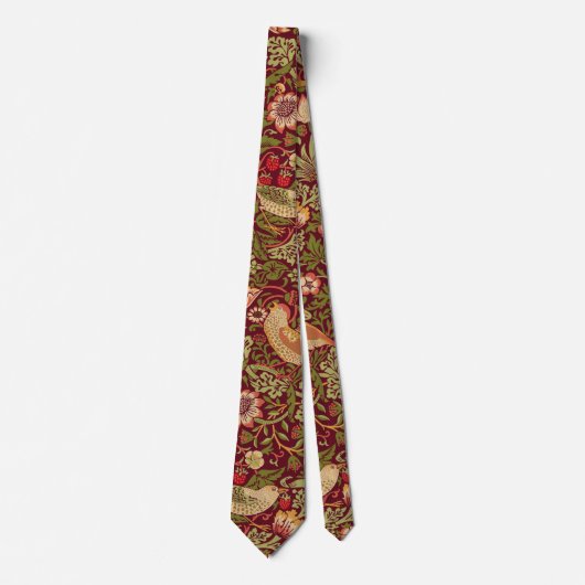 William Morris Strawberry Thief Neck Tie ネクタイ (正面)