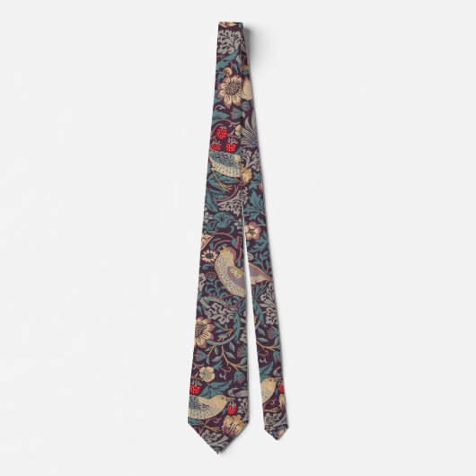 William Morris Strawberry Thief Neck Tie ネクタイ (正面)