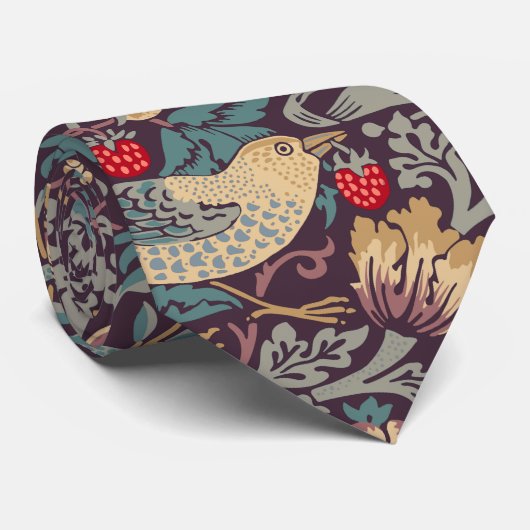 William Morris Strawberry Thief Neck Tie ネクタイ (ロール)