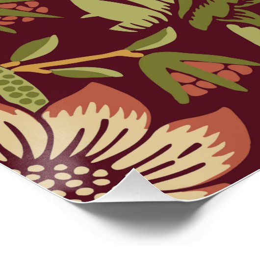 William Morris Strawberry Thief Poster ポスター (コーナー)