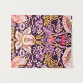 William Morris Strawberry Thief Purple Version タペストリー (正面(横))