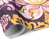 William Morris Strawberry Thief Purple Version ラッピングペーパー (ロールコーナー)