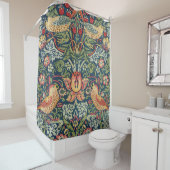 William Morris Strawberry Thief Restored Version シャワーカーテン (インサイチュ)