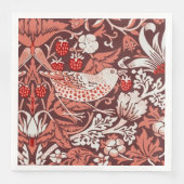 William Morris Strawberry Thief Terracotta Bird (正面)