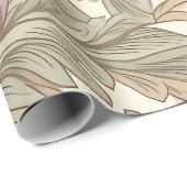 William Morris Style Botanical Floral Pattern ラッピングペーパー (ロールコーナー)