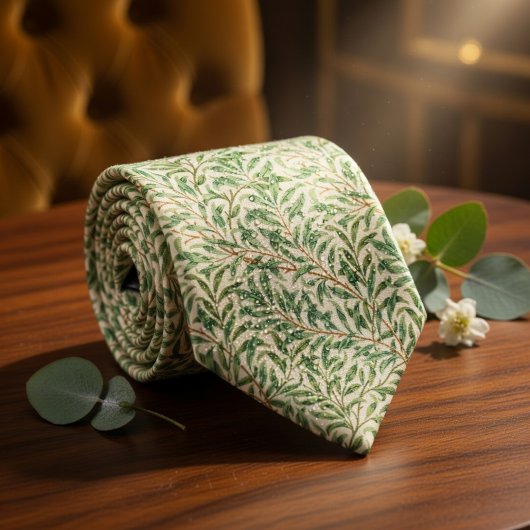 William Morris Style Floral ネクタイ