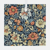 William Morris style floral acanthus pattern ガラスオーナメント (裏面)