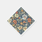 William Morris style floral acanthus pattern スタンダードカクテルナプキン (角)