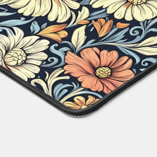 William Morris style floral acanthus pattern デスクマット (コーナー)