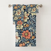 William Morris style floral acanthus pattern バスタオルセット (インサイチュ)