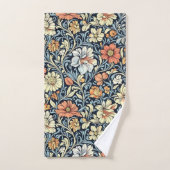 William Morris style floral acanthus pattern バスタオルセット (ハンドタオル)