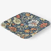 William Morris style floral acanthus pattern ペーパープレート (傾斜あり)