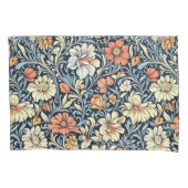 William Morris style floral acanthus pattern 枕カバー (正面左)