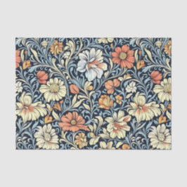 William Morris style floral acanthus pattern 薄葉紙